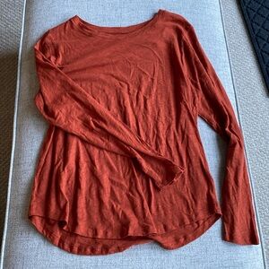Old Navy Everywear Long Sleeve Orange Shirt